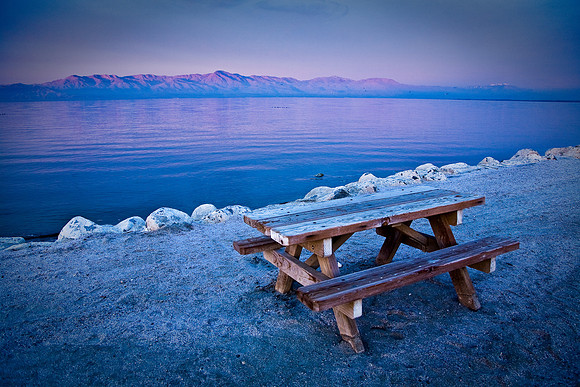 Picnic Table at Dawn