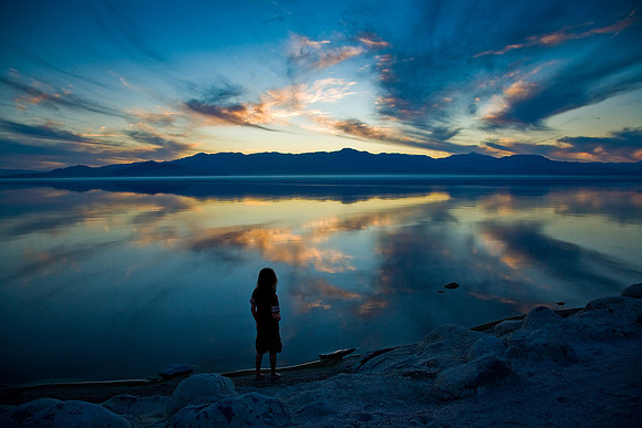 By The Shore At Sunset