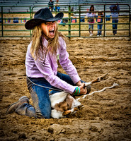 Goat-tying contest