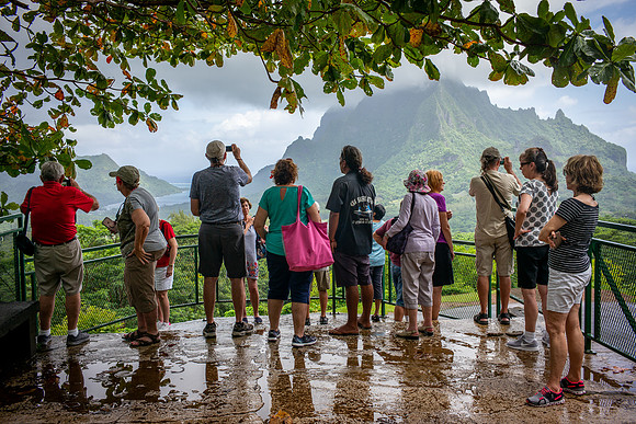 Taking the view on Moorea