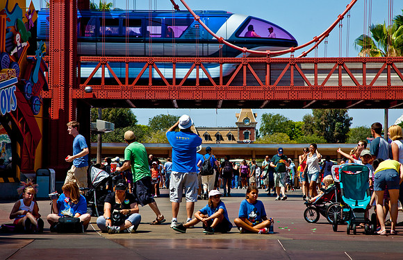 Passing Monorail, Disney's California Adventure
