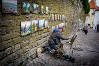 Sidewalk Painter, Talinn