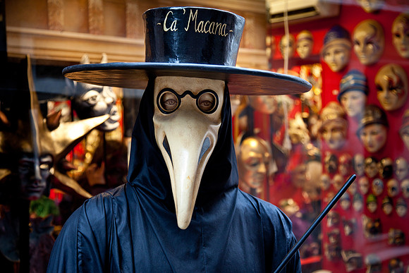 Ouside the Mask Shop
