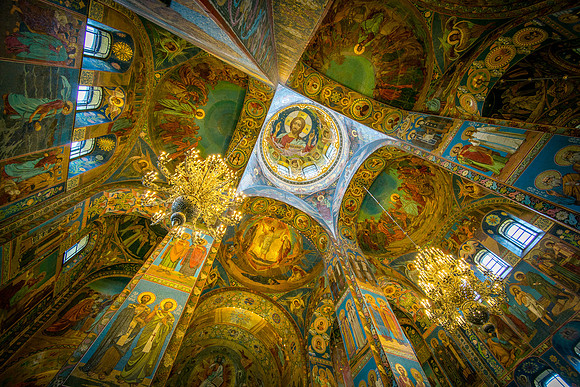 Spilt Blood Ceiling,  St. Petersburg